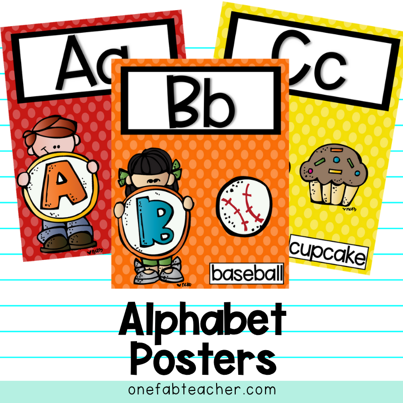 Alphabet Posters | Primary Polka Dot ˛