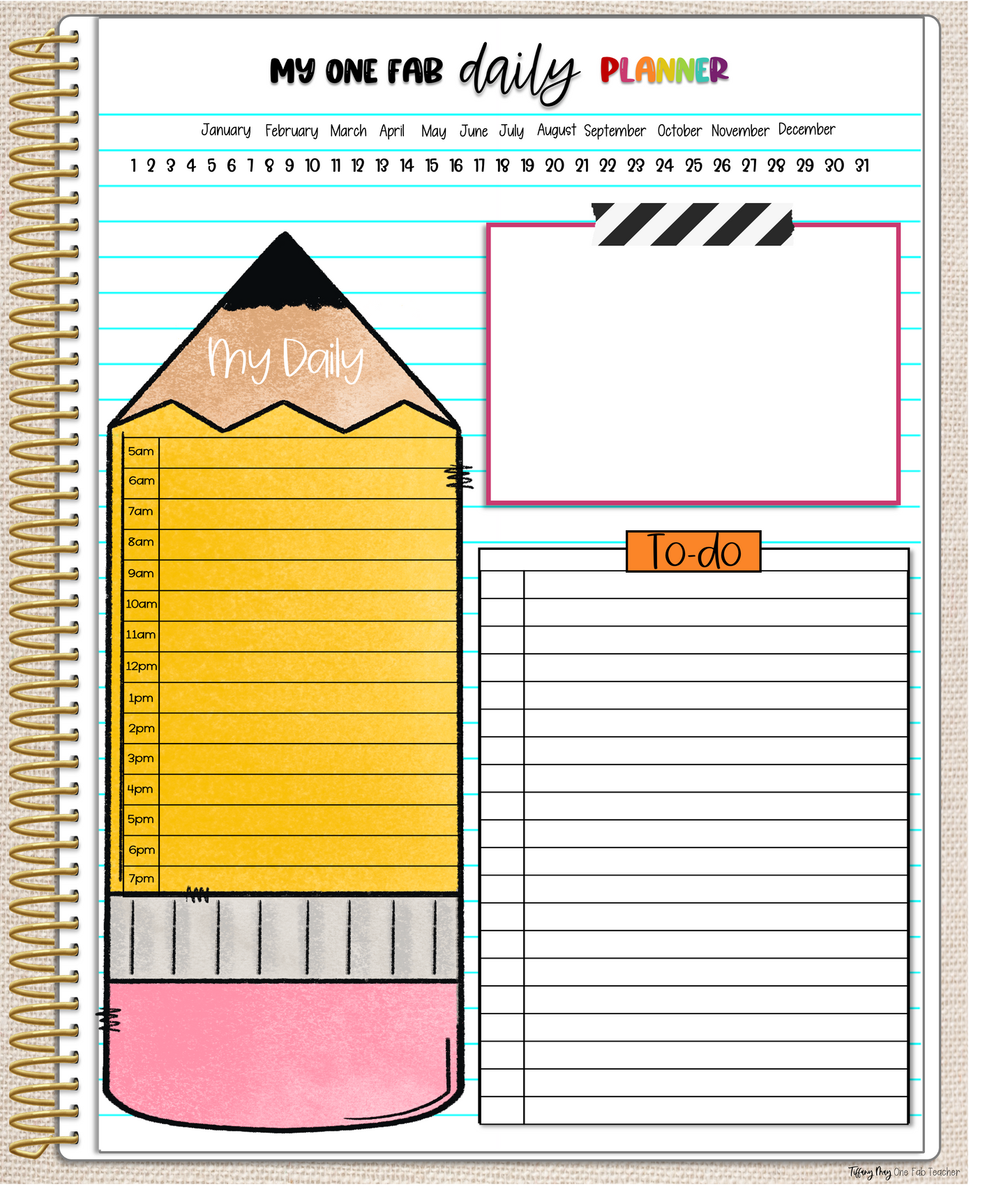 My One Fab Daily Planner