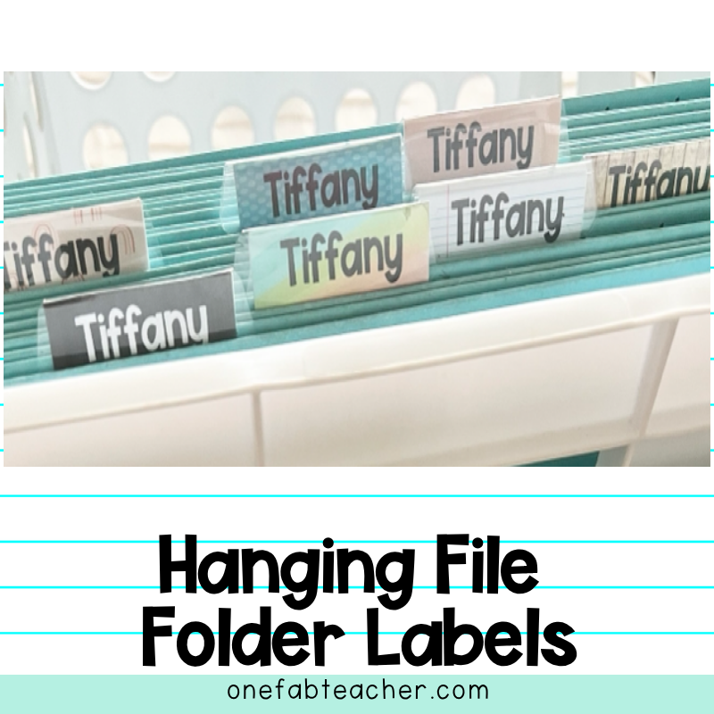 Hanging File Folder Labels | Customizable