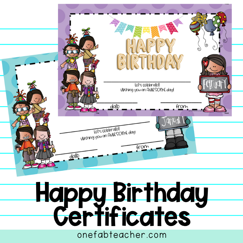 Happy Birthday Certificates | Celebrate with Style: Editable and Personalized