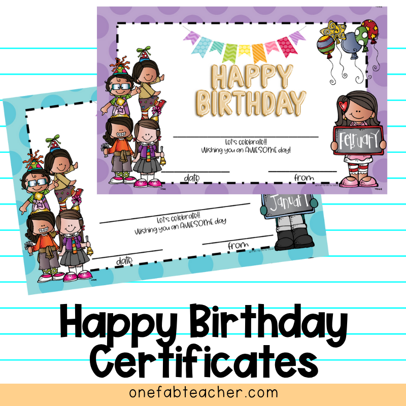 Happy Birthday Certificates | Celebrate with Style: Editable and Personalized
