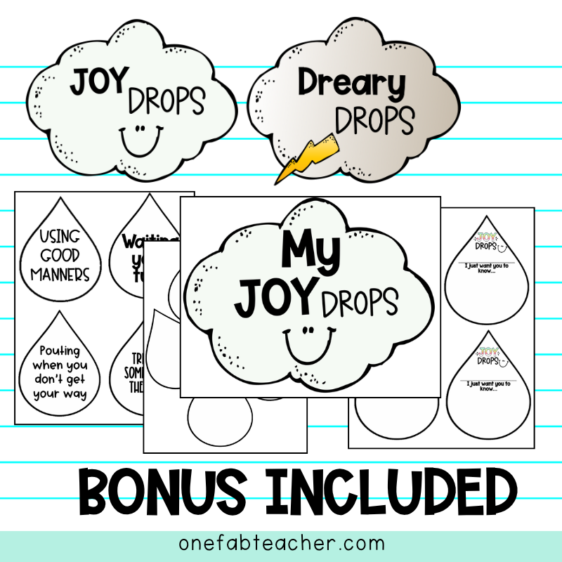 Joy Drops – A Social-Emotional Learning Reflection Activity
