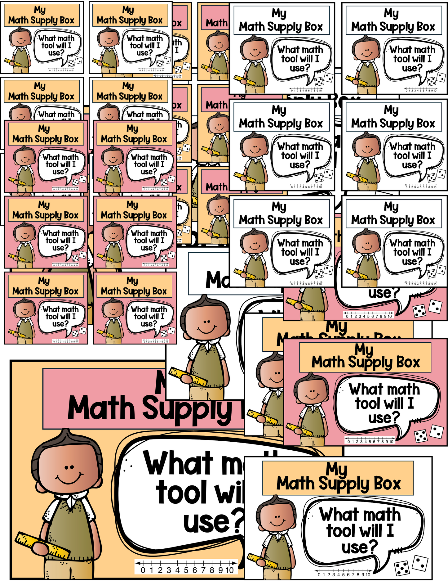Math Supply Box Labels