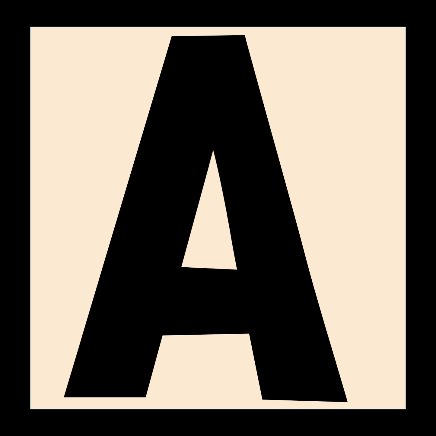 Bulletin Board Alphabet Letter Cards | Beige
