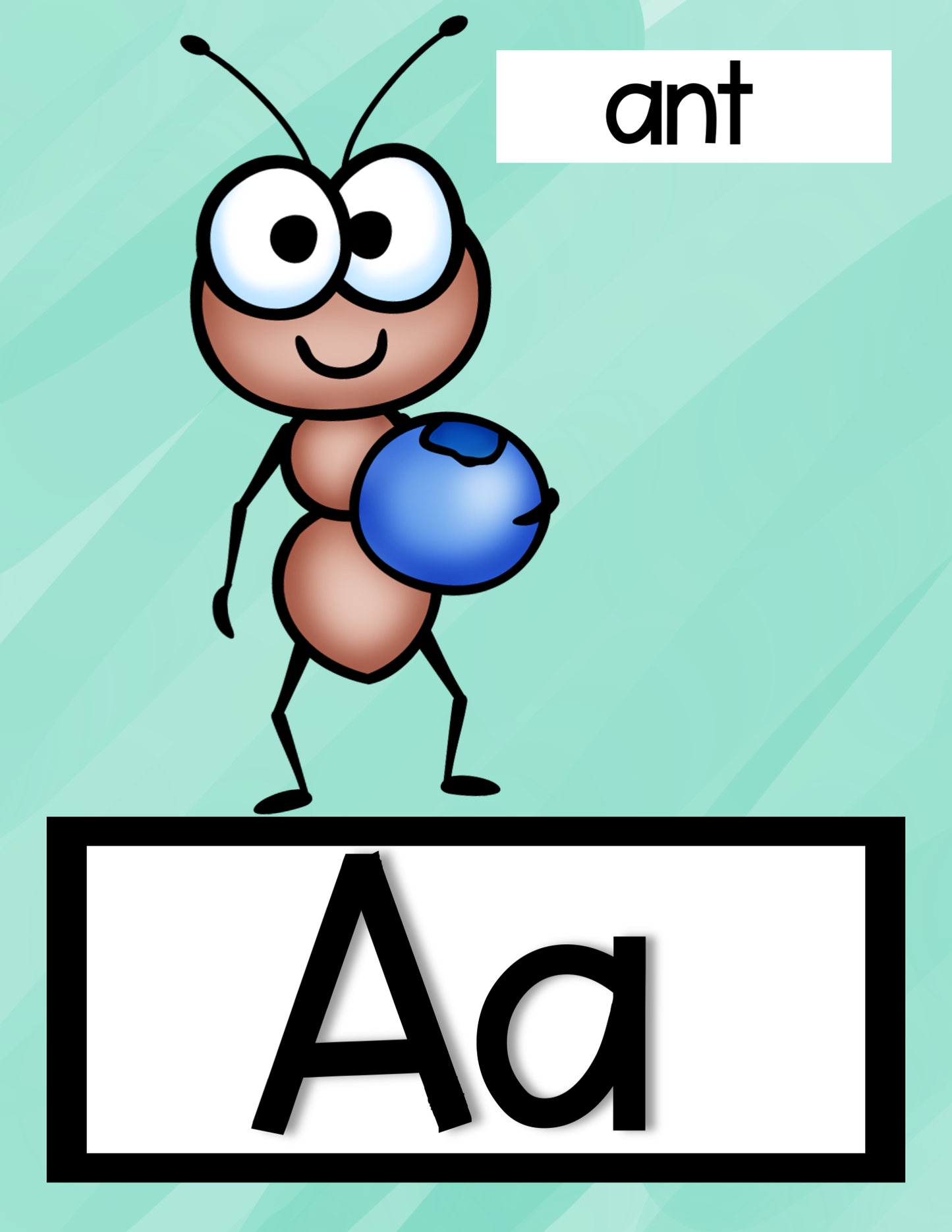 Alphabet Posters | Animal Happy Bright