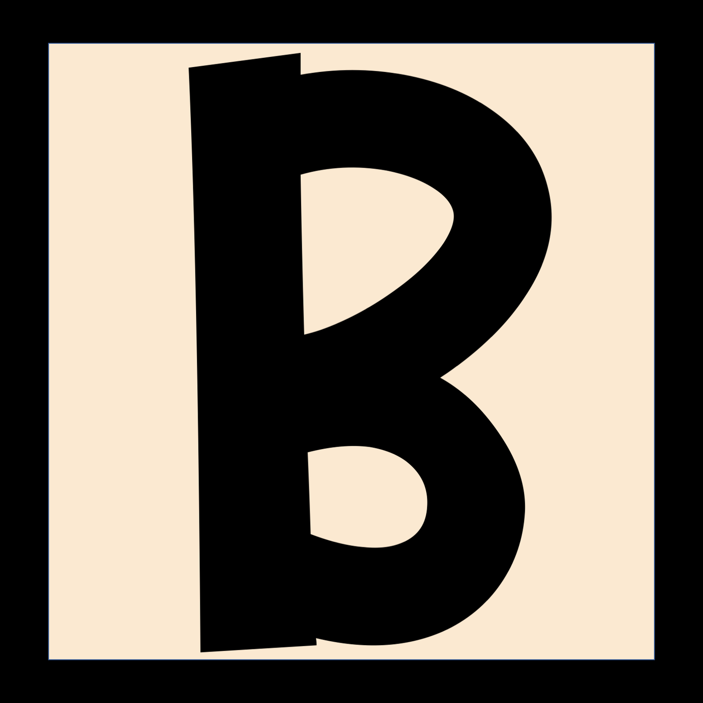 Bulletin Board Alphabet Letter Cards | Beige