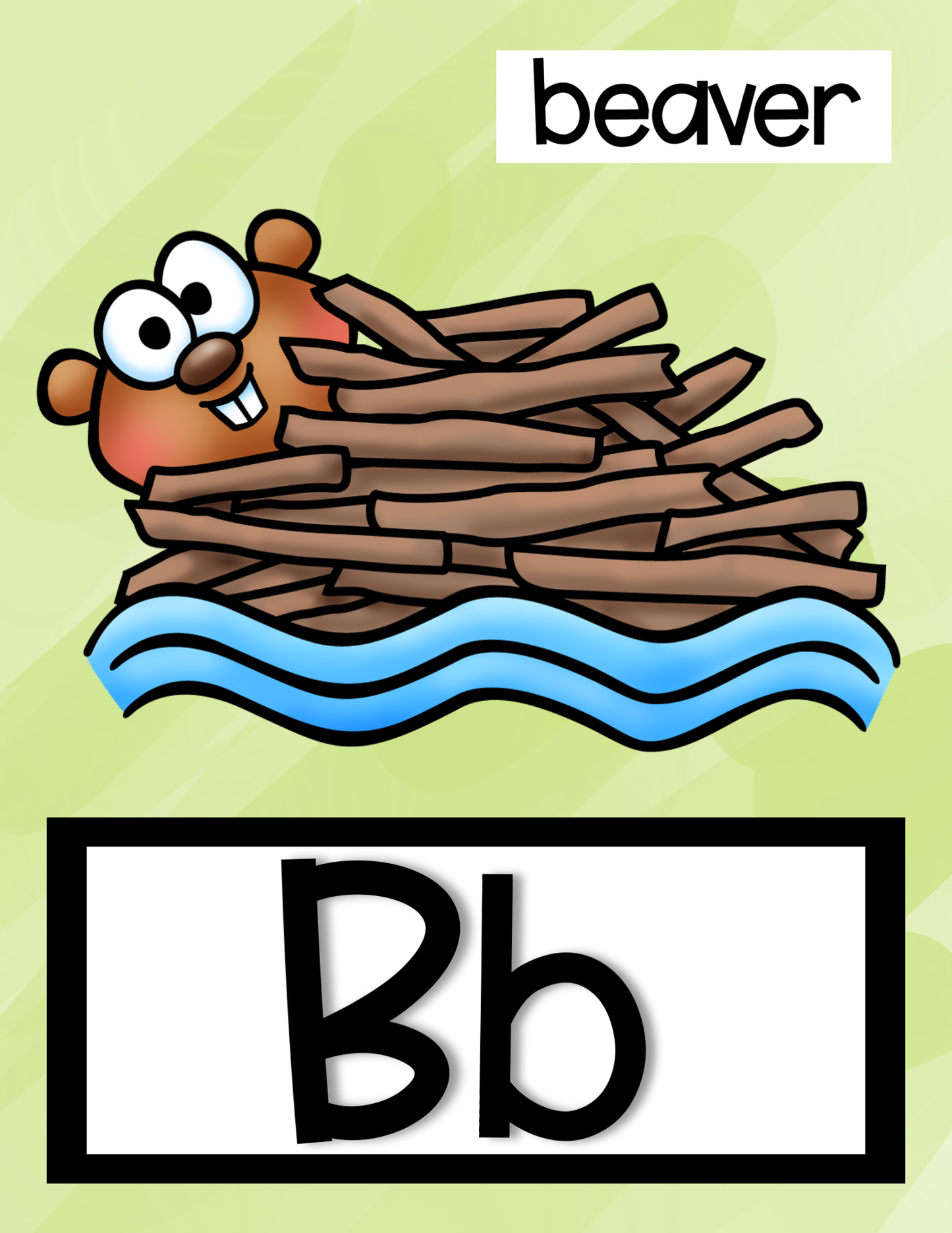 Alphabet Posters | Animal Happy Bright