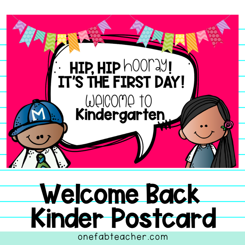 Welcome Back to School Postcards | Kindergarten