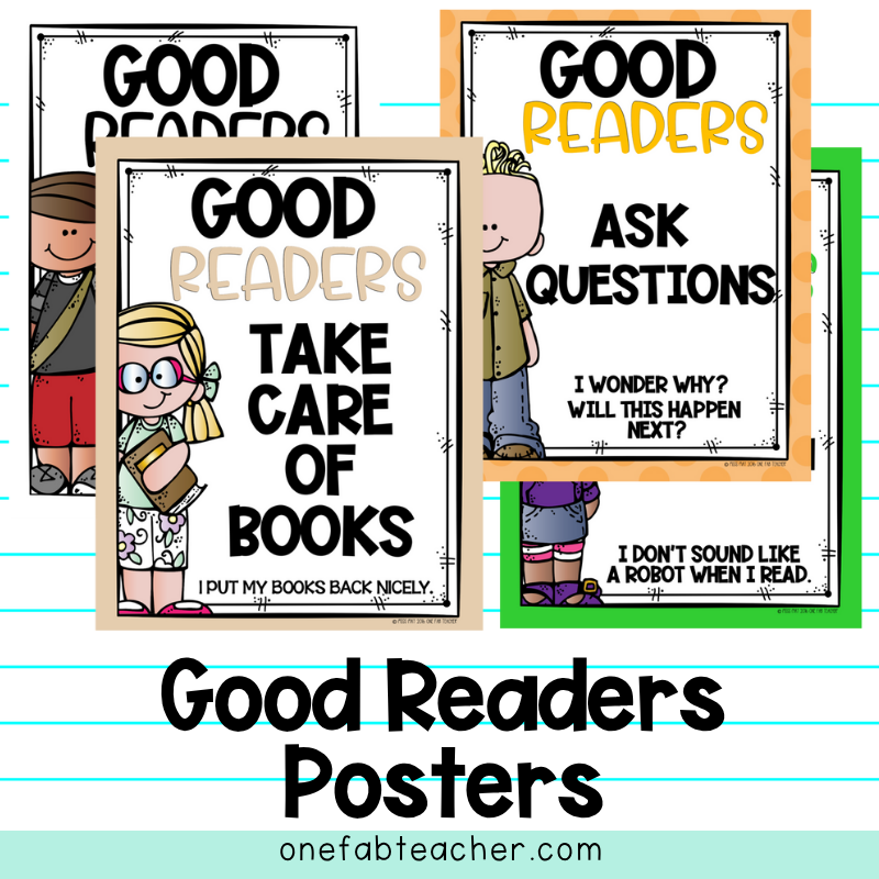What do good readers do? Posters - 32 Colorful Visual Aids"