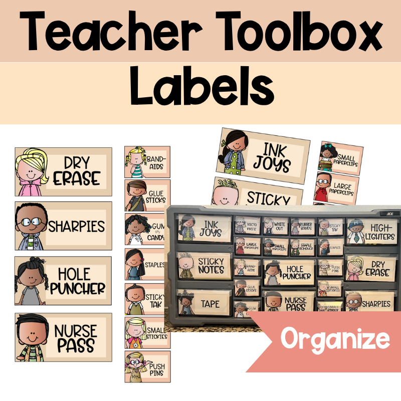 Teacher Toolbox Labels Set Modern Boho| The Ultimate Organizational Solution for Teachers
