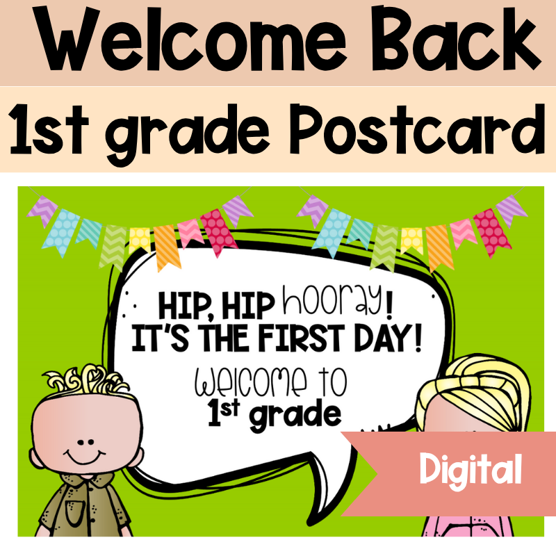 Welcome Back to School Postcards | 1st-Grade