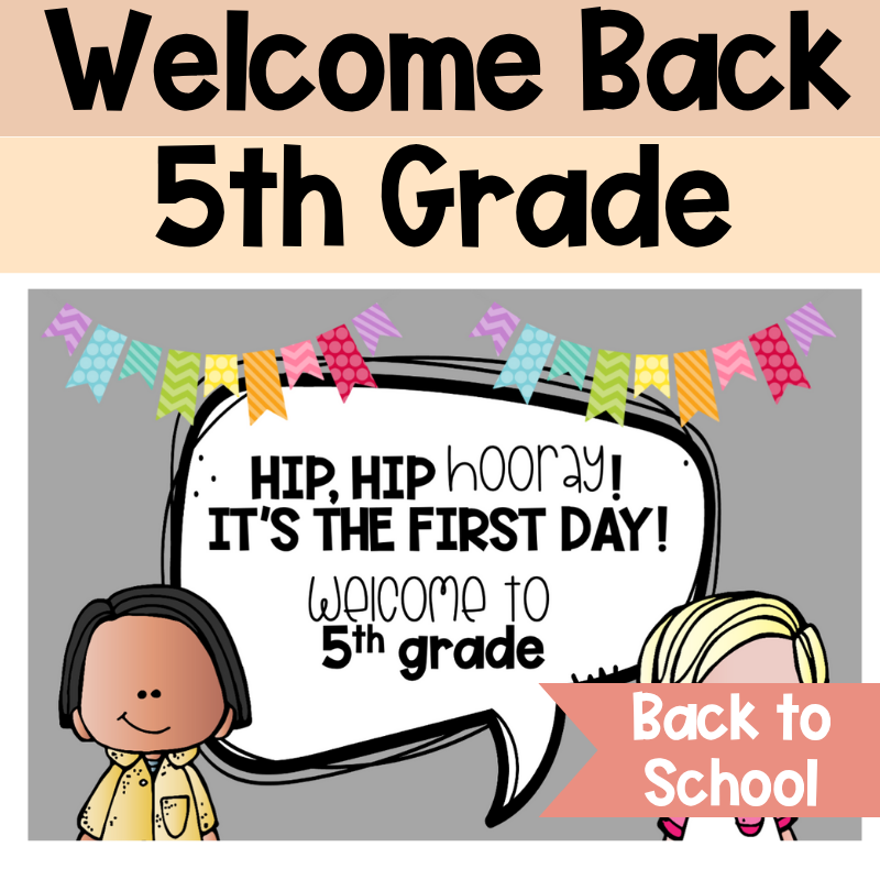 Welcome Back to School Postcards | 5th grade