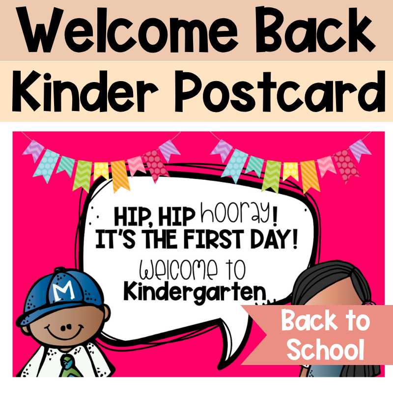 Welcome Back to School Postcards | Kindergarten