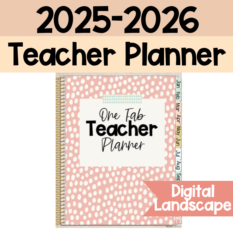 2025-2026 One Fab Teacher Digital Planner | Landscape