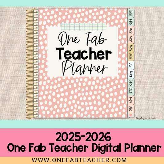 2025-2026 One Fab Teacher Digital Planner