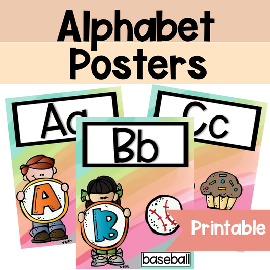 Alphabet Posters | Happy Bright