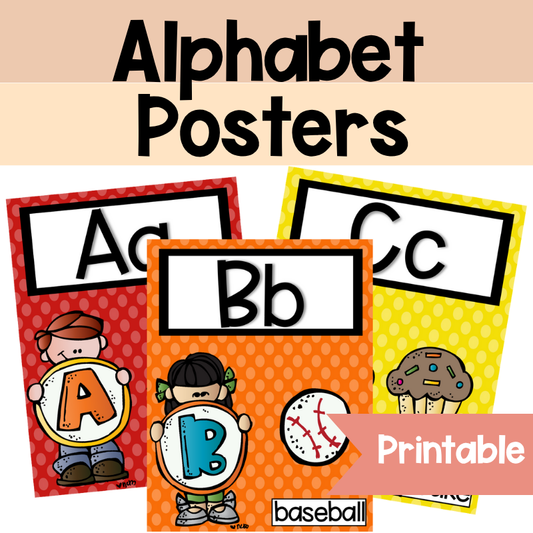 Alphabet Posters | Primary Polka Dot ˛