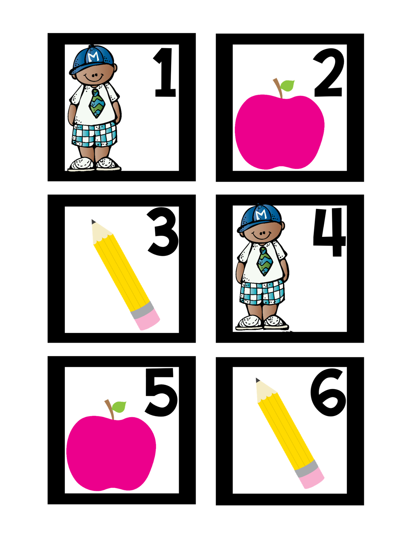 Calendar Cards | August