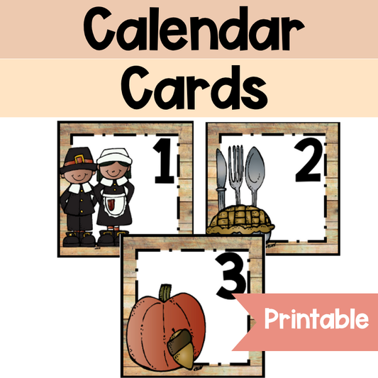 Calendar Cards | November