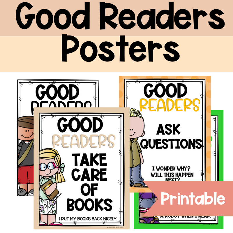 What do good readers do? Posters - 32 Colorful Visual Aids"