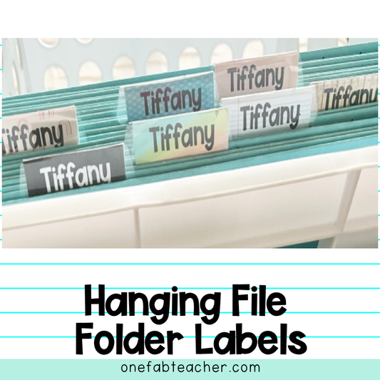Hanging File Folder Labels | Customizable