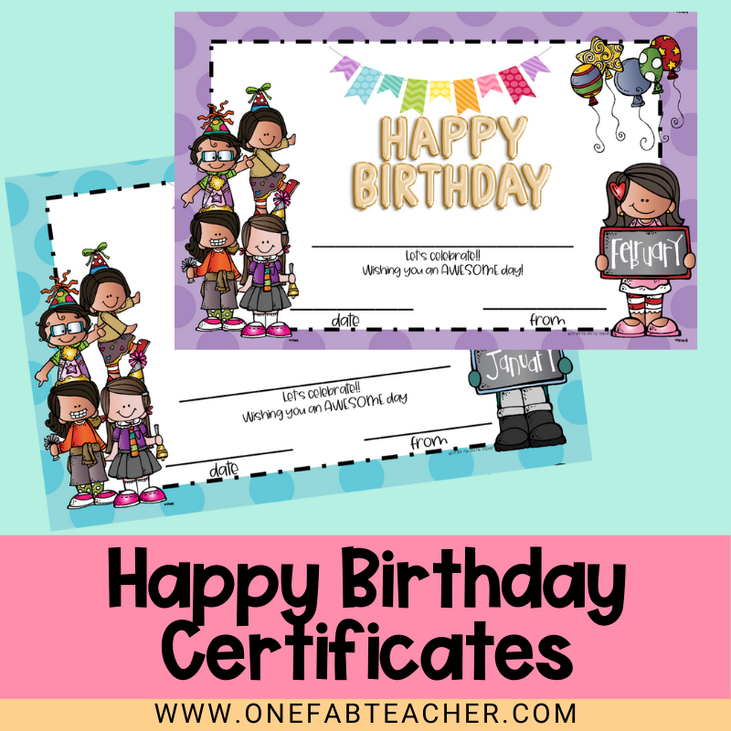 Happy Birthday Certificates | Celebrate with Style: Editable and Personalized