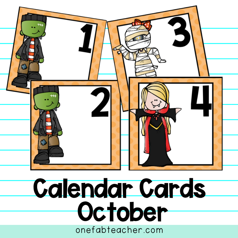 Calendar Cards | October