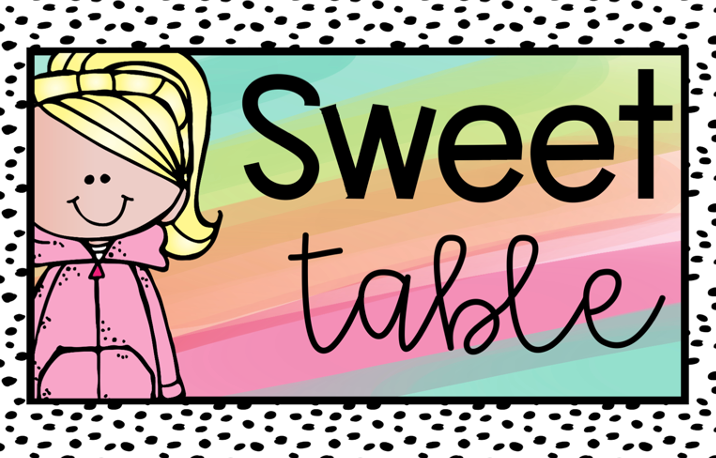 Classroom Table Signs Happy Bright