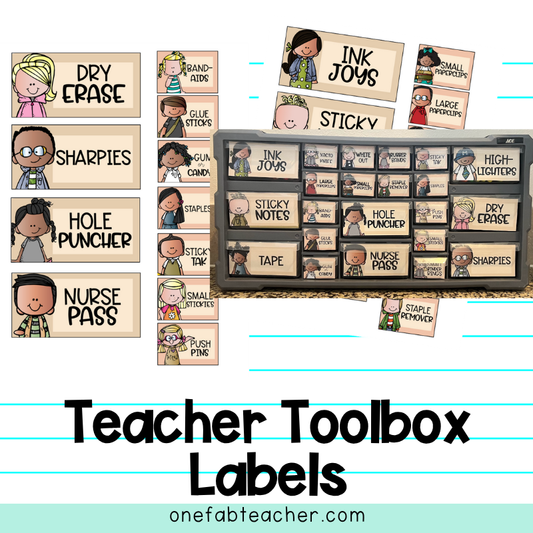 Teacher Toolbox Labels Set Modern Boho| The Ultimate Organizational Solution for Teachers