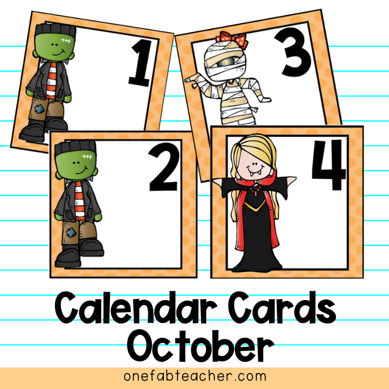 Calendar Cards | October