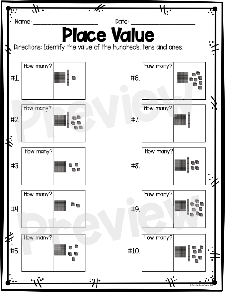 Place Value | Math Worksheets
