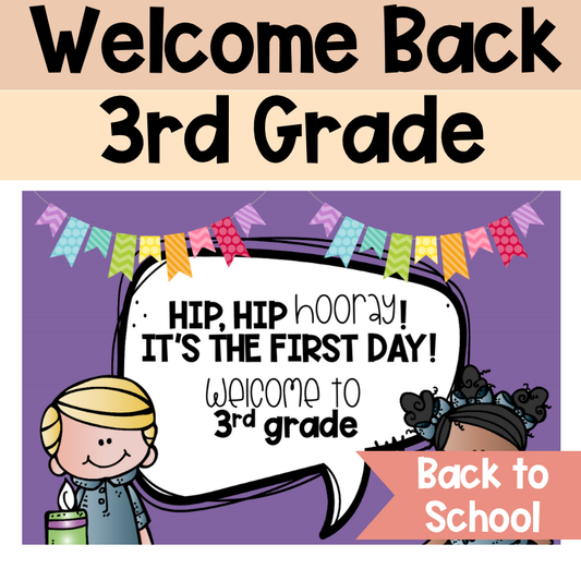 Welcome Back to School Postcards | 3rd grade