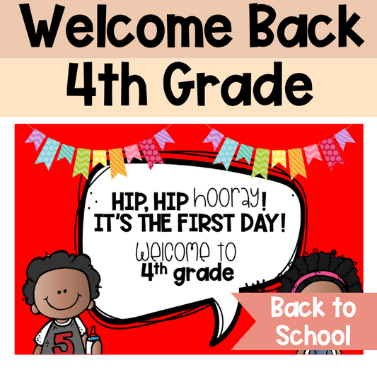 Welcome Back to School Postcards | 4th grade