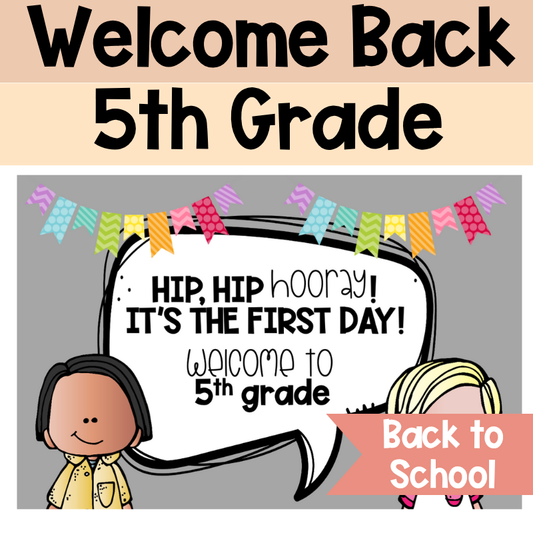 Welcome Back to School Postcards | 5th grade