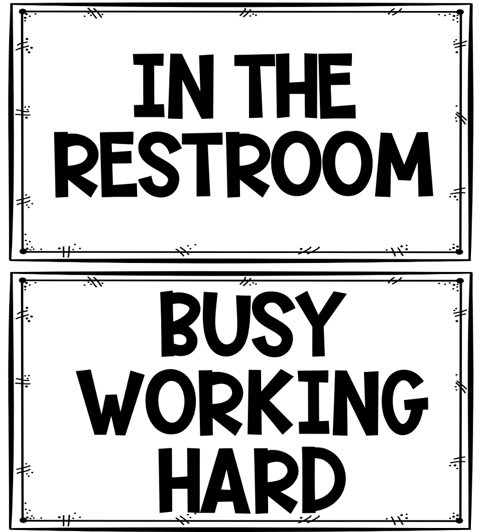 Editable Bathroom Passes