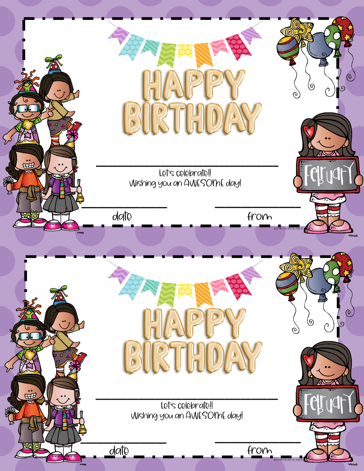 Happy Birthday Certificates | Celebrate with Style: Editable and Personalized