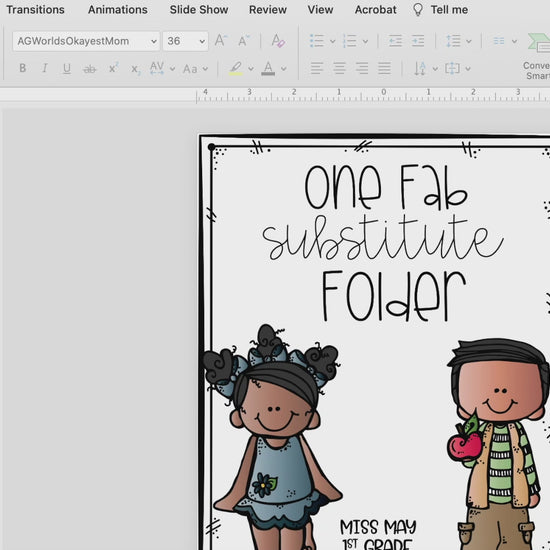 Substitute Plans Editable