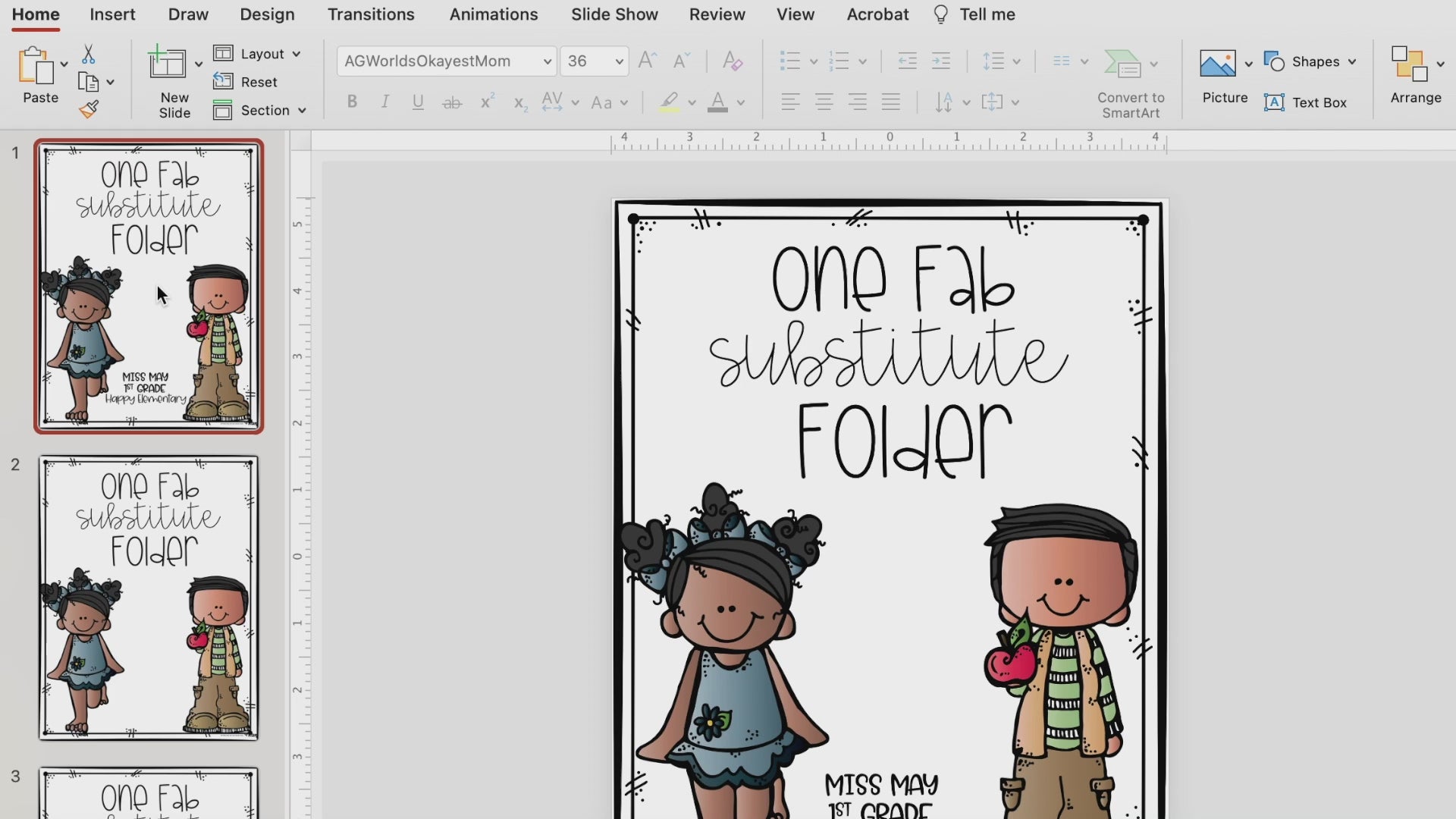 Substitute Plans Editable